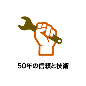 50年の信頼と技術
